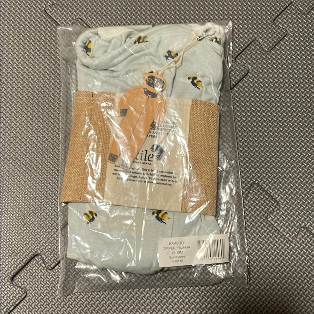 Bamboo zipper pajama